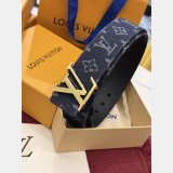 LV Initiales Monogram Denim 40mm Belt