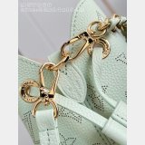 Louis Vuitton Bella Mahina Leather Newness M27377 Green Women Bags