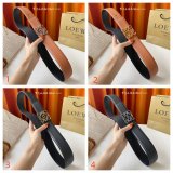Top Reversible Anagram Supple Grain Calf Belt 4CM