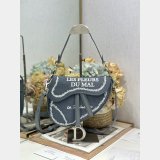 Replica Dior Oblique Jacquard Saddle Bag