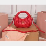 MIU MIU Wander matelasse nappa leather hobo mini-bag