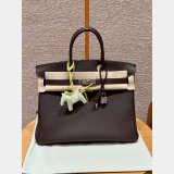 Hermes Birkin 35cm Togo leather Handbags chocalate
