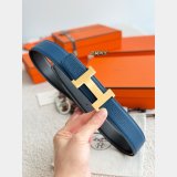 Hermes Constance reversible leather belt