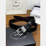 Prada Saffiano Leather Reversible Belt