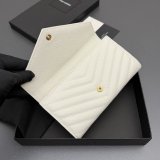 CASSANDRE MATELASSe LARGE FLAP WALLET IN GRAIN LEATHER