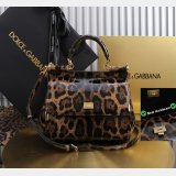 Dolce & Gabban patent leather Sicily handbag 20CM