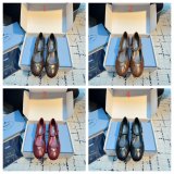 prada Crinkled leather Mary Jane ballet flats