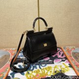 Dolce & Gabban Lizard-skin pattern Sicily handbag 20CM