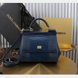 Dolce & Gabban Lizard-skin pattern Sicily handbag 20CM