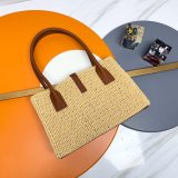 Ysl Panier Rectangle Mini Bag in Raffia