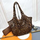 YSL ICARE medium in wood beads in Brown