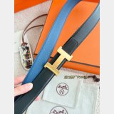 Hermes Constance reversible leather belt