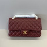 AAA+ Quality CC FLAP Handbag Caviar Leather 25cm