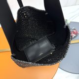 Saint Laurent ROSE HOBO Raffia Bag 30cm