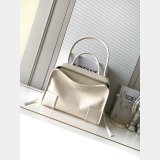 Large Loewe Amazona 180 bag in croco calfskin