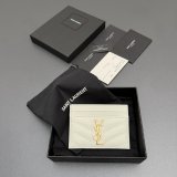CASSANDRE MATELASSE card case in grain leather