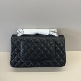 AAA+ Quality CC FLAP Handbag 25cm Caviar Leather