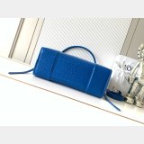Large Loewe Amazona 180 bag in croco calfskin