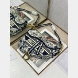 Replica Dior Oblique Jacquard Saddle Bag
