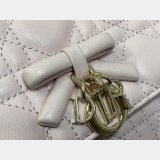 Christian Dior My 0502 Mini Soupir Pink Cannage Lambskin Bag