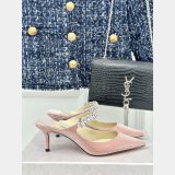 Jimmy Choo Bing Mules with Crystal Strap
