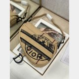 Replica Dior Oblique Jacquard Saddle Bag