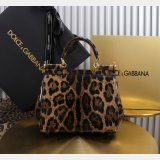 Dolce & Gabban patent leather Sicily handbag 20CM