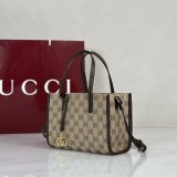 Gucci A006WK Small Tote A006WK Double G Charm Bag