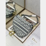 Replica Dior Oblique Jacquard Saddle Bag