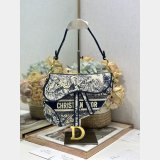 Replica Dior Oblique Jacquard Saddle Bag