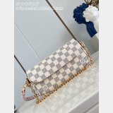 Louis Vuitton Wallet On Chain Ivy Damier Azur Canvas N40916 Bag