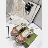 Gucci Dirty Embroidery Cowhide Shoes Replica Shop