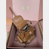 MIU MIU Smooth cowhide Leather backpack Medium 5BZ043