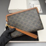 Celine TRIOMPHE Print Clutch