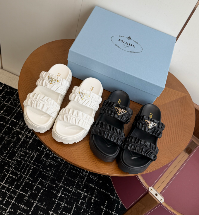 Prada Matelasse nappa leather flatform